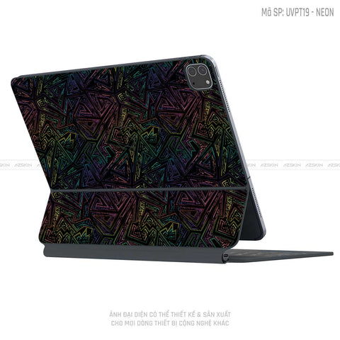 Dán Skin Magic Keyboard Vân Neon 02 | UVPT19