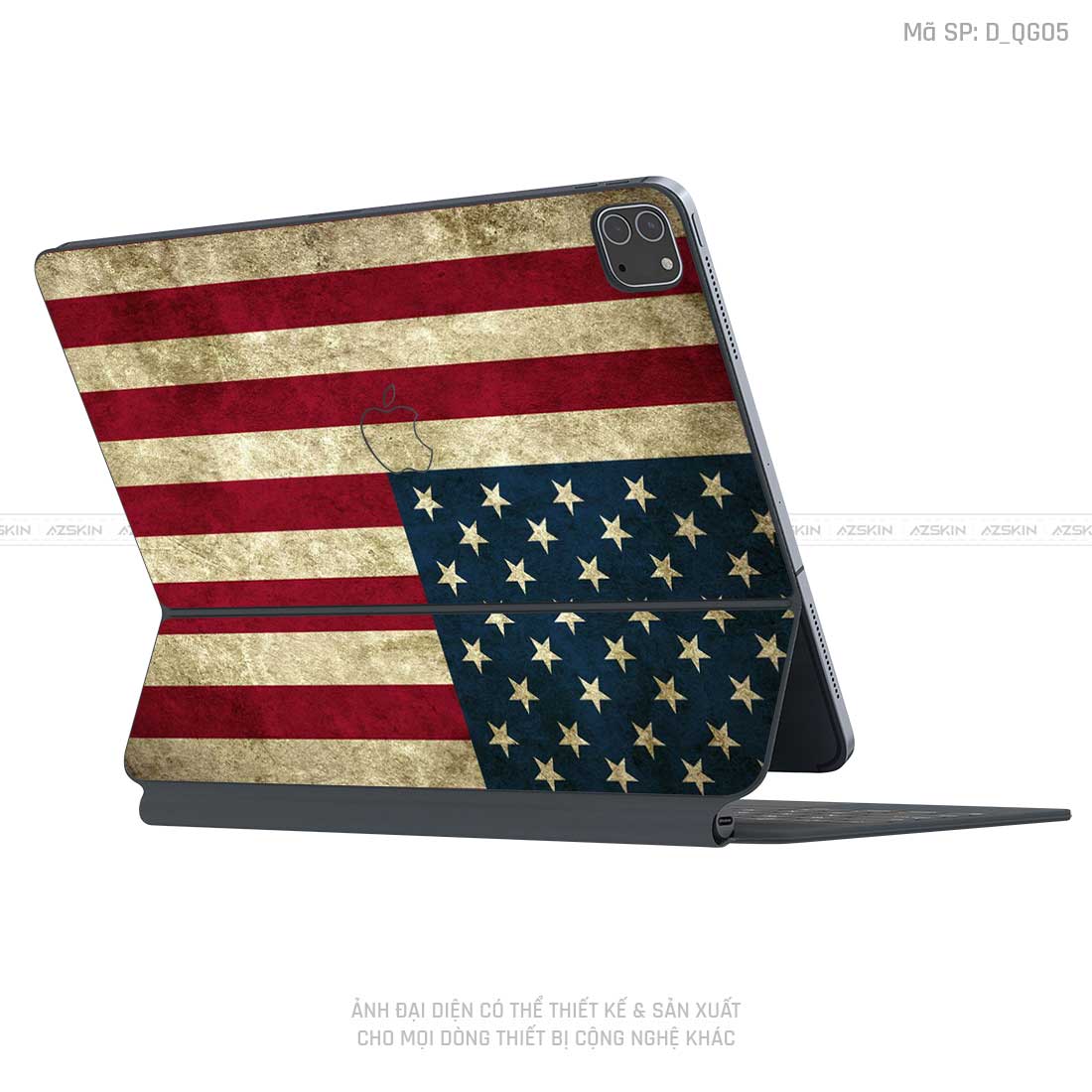 Dán Skin Magic Keyboard Hình Quốc Gia | D_QG05