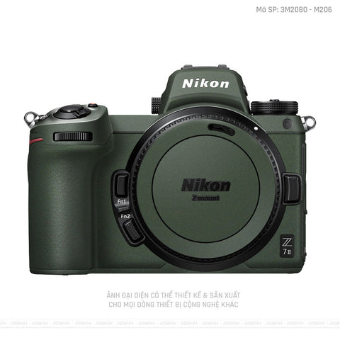 Dán Skin Máy Ảnh Nikon Màu Xanh Midnight | 3M2080 - M206