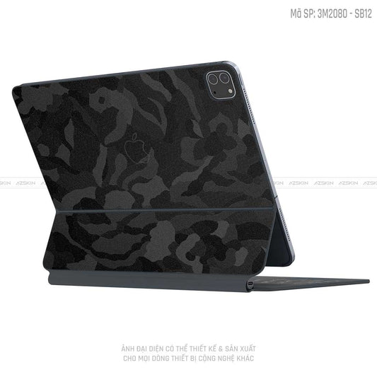 Dán Skin 3M/Oracal Magic Keyboard Vân Camo Đen | SB12
