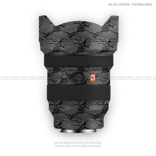 Dán Skin Ống Kính Sony Vân Nổi Pattern Wave Xám | UVPT09