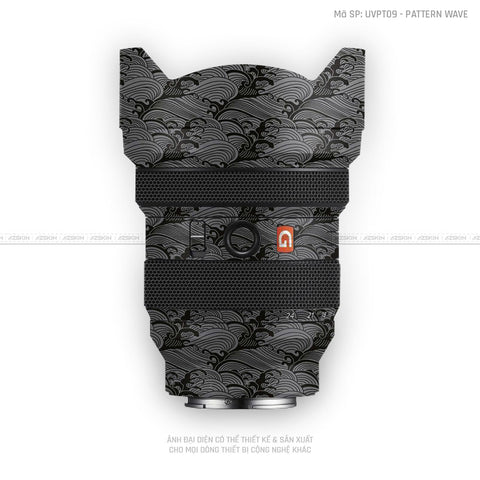 Dán Skin Ống Kính Sony Vân Nổi Pattern Wave Xám | UVPT09