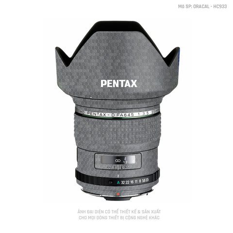 Dán Skin Ống Kính Pentax Vân Tổ Ong Xám | HC933