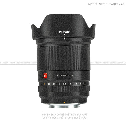 Dán Skin Ống Kính Viltrox Vân Nổi Pattern AZ Đen | UVPT06