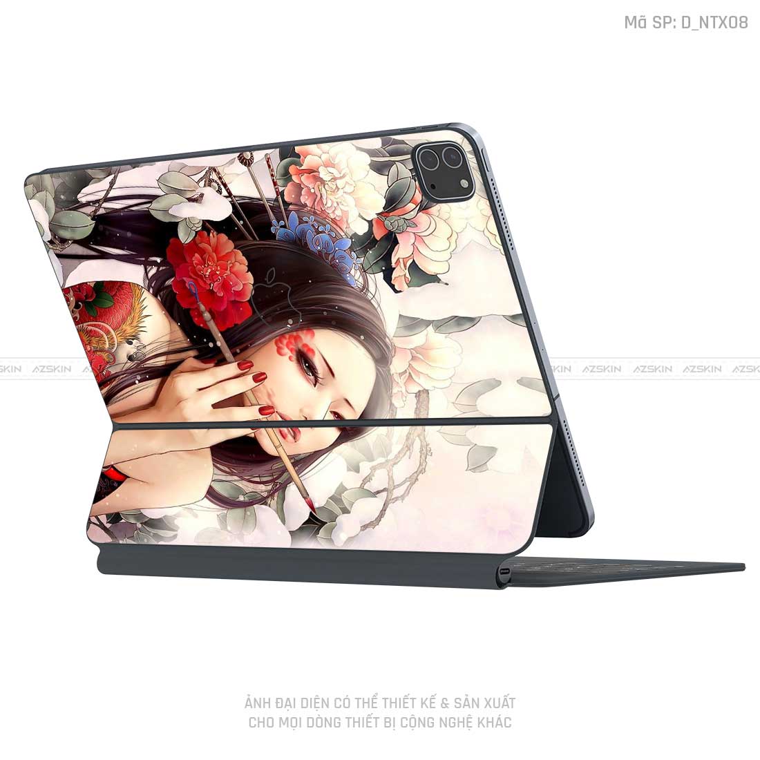 Dán Skin Magic Keyboard Hình Tattoo | D_NTX08