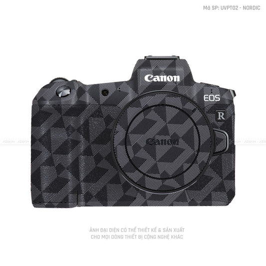 Dán Skin Máy Ảnh Canon Vân Nổi Nordic Xám | UVPT02