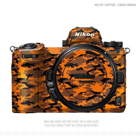 Dán Skin Máy Ảnh Nikon Vân Nổi Camo Urban Cam | UVPT08