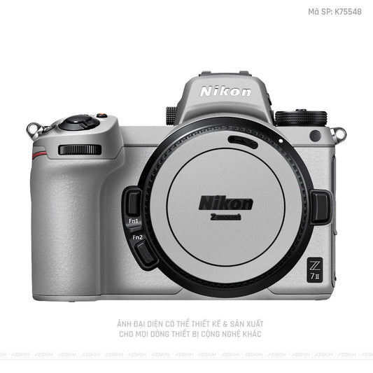 Dán Skin Máy Ảnh Nikon Màu Bạc | K75548