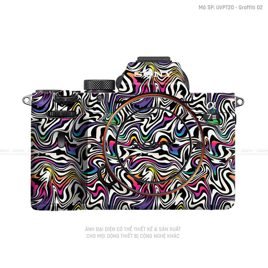 Dán Skin Máy Ảnh Sony Vân Nổi Graffiti 02 | UVPT20