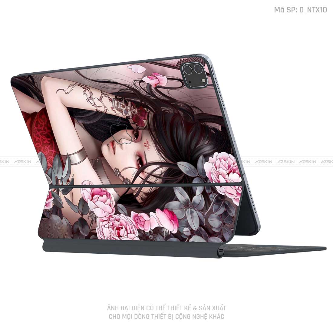 Dán Skin Magic Keyboard Hình Tattoo | D_NTX10