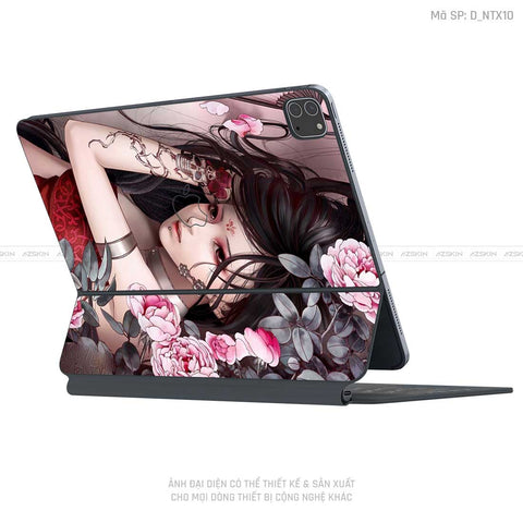 Dán Skin Magic Keyboard Hình Tattoo | D_NTX10