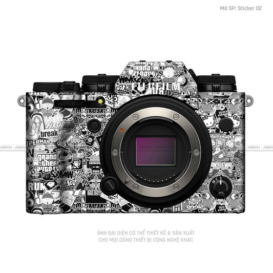 Dán Skin Máy Ảnh Fujifilm Vân Nổi Pattern Sticker 02 | UVPT22