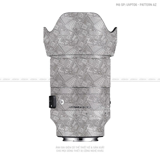 Dán Skin Ống Kính Sigma Vân Pattern AZ Trắng | UVPT06