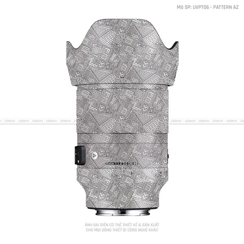 Dán Skin Ống Kính Sigma Vân Pattern AZ Trắng | UVPT06