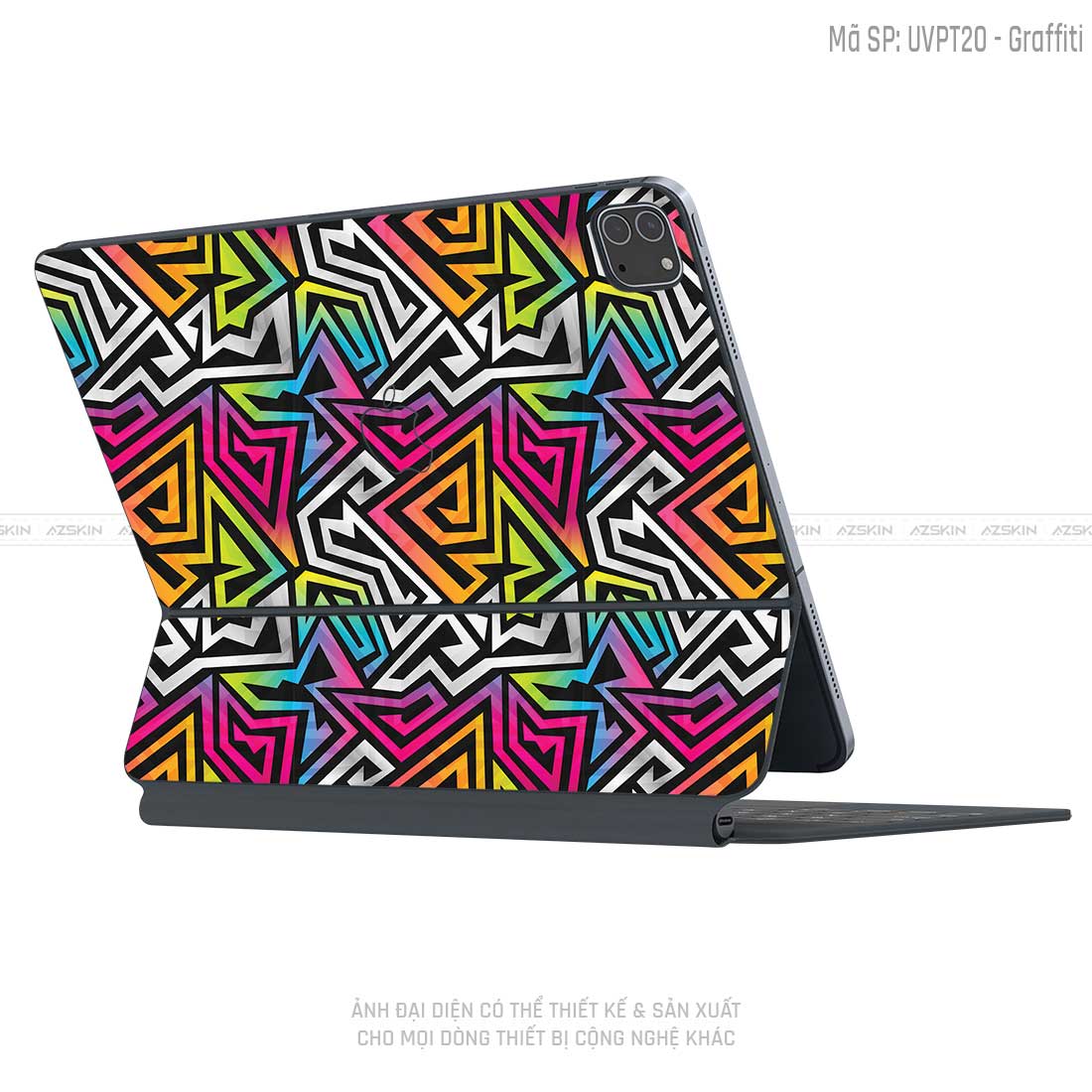 Dán Skin Magic Keyboard Vân Graffiti 01 | UVPT20