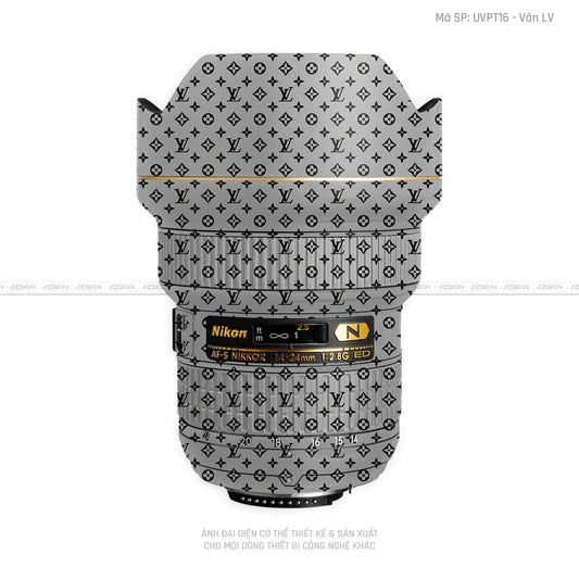 Dán Skin Ống Kính Nikon Vân Pattern LV Bạc | UVPT16