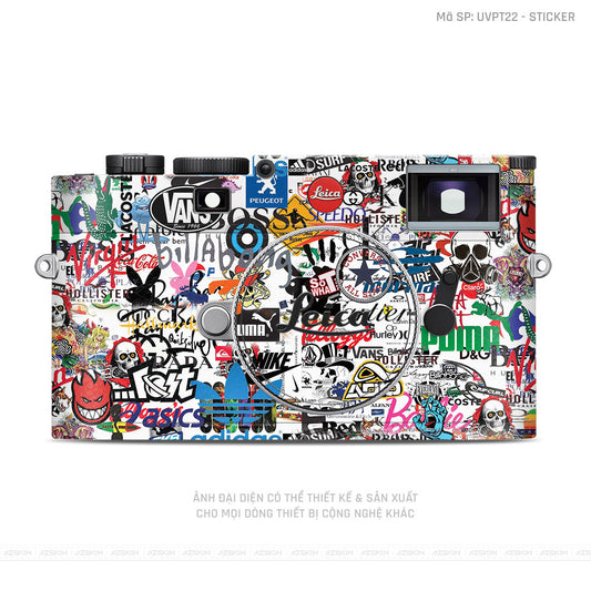 Dán Skin Máy Ảnh Leica Vân Nổi Sticker 04 | UVPT22