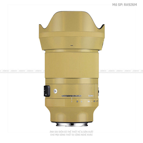 Dán Skin Ống Kính Sigma Màu Vàng Đồng | RA926M