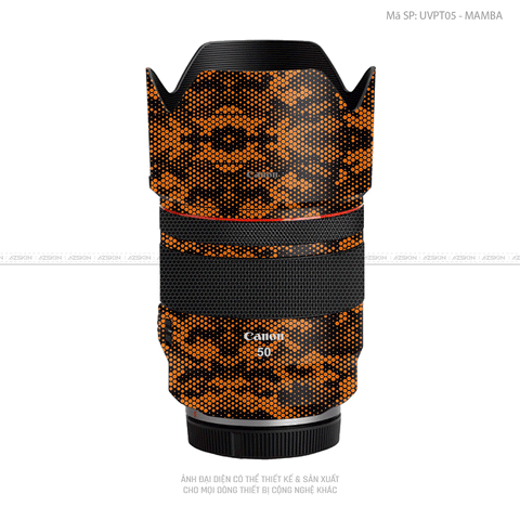 Dán Skin Ống Kính Canon Vân Nổi Mamba Cam | UVPT05
