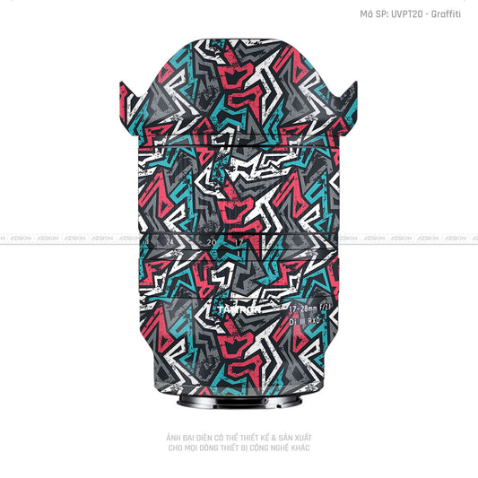 Dán Skin Ống Kính Tamron Vân Nổi Graffiti 04 | UVPT20