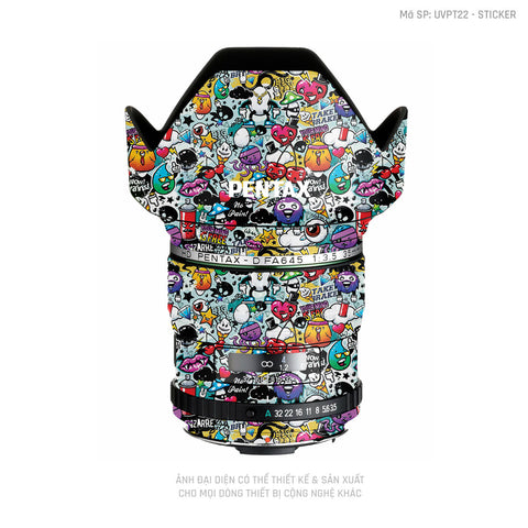 Dán Skin Ống Kính Pentax Vân Nổi Sticker 06 | UVPT22