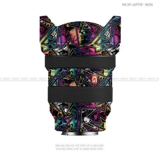 Dán Skin Ống Kính Sony Vân Nổi Neon 04 | UVPT19