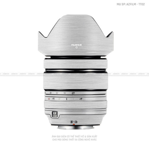 Dán Skin Ống Kính Fujifilm Vân Titan Xước Bạc | TT02