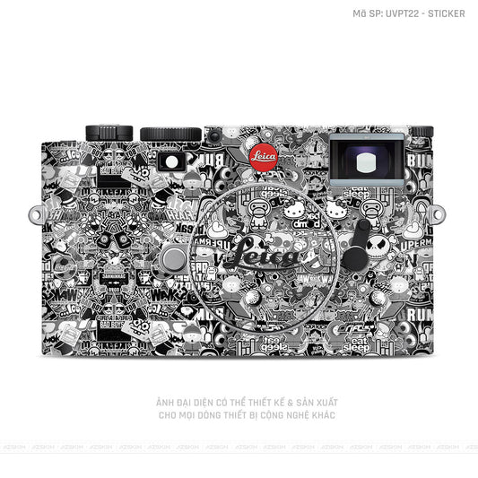 Dán Skin Máy Ảnh Leica Vân Nổi Sticker 02 | UVPT22