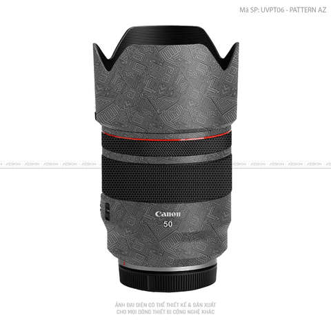 Dán Skin Ống Kính Canon Vân Nổi Pattern AZ Xám | UVPT06