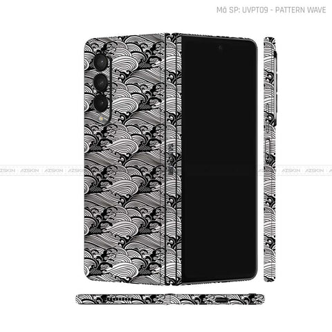 Dán Skin Galaxy Z Fold3 Vân Sóng Trắng | UVPT09