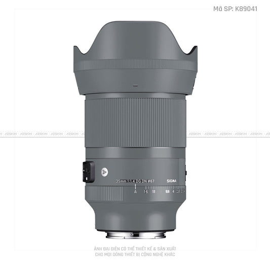 Dán Skin Ống Kính Sigma Màu Xám Xi | K89041