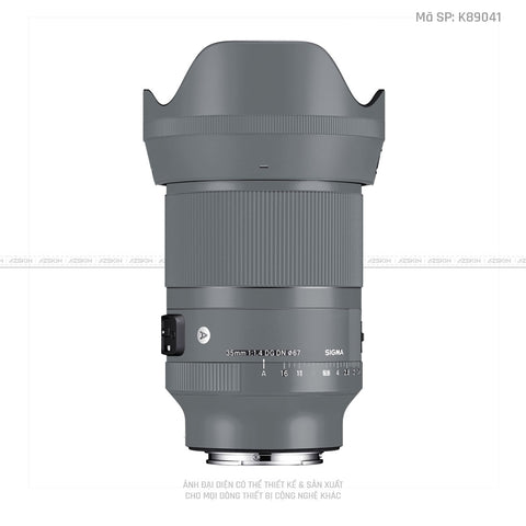 Dán Skin Ống Kính Sigma Màu Xám Xi | K89041