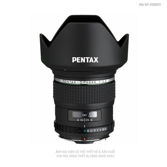 Dán Skin Ống Kính Pentax Đổi Màu Đen | K89021