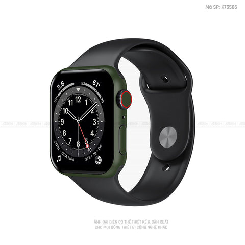 Dán Skin Apple Watch Màu Xanh Rêu | K75566