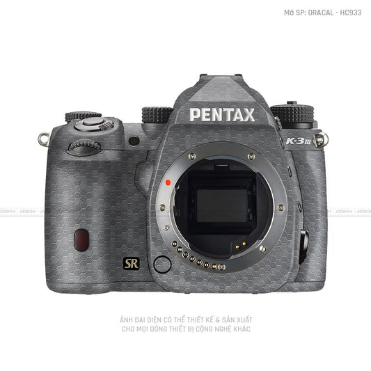 Dán Skin Máy Ảnh Pentax Vân Tổ Ong Xanh | ORACAL - HC933
