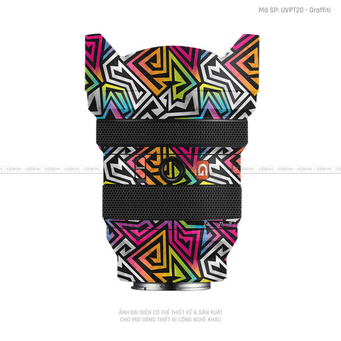 Dán Skin Ống Kính Sony Vân Nổi Graffiti 01 | UVPT20
