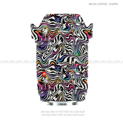Dán Skin Ống Kính Viltrox Vân Nổi Graffiti 02 | UVPT20