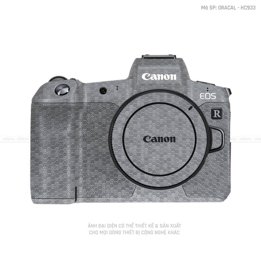 Dán Skin Máy Ảnh Canon Vân Tổ Ong Xám | ORACAL - HC933
