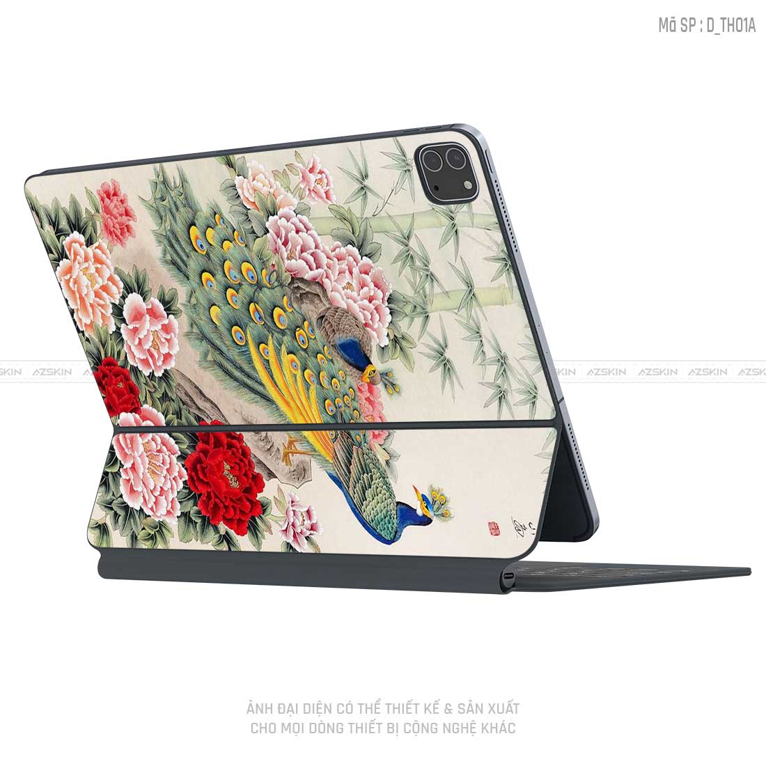 Dán Skin Magic Keyboard Hình Thư Pháp | D_TH01A