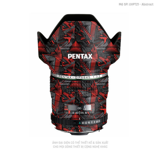 Dán Skin Ống Kính Pentax Vân Nổi Abstract 01 | UVPT21
