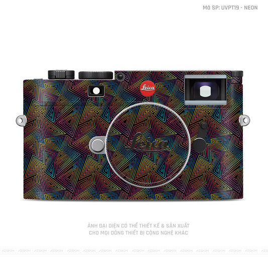 Dán Skin Máy Ảnh Leica Vân Nổi Neon 03 | UVPT19