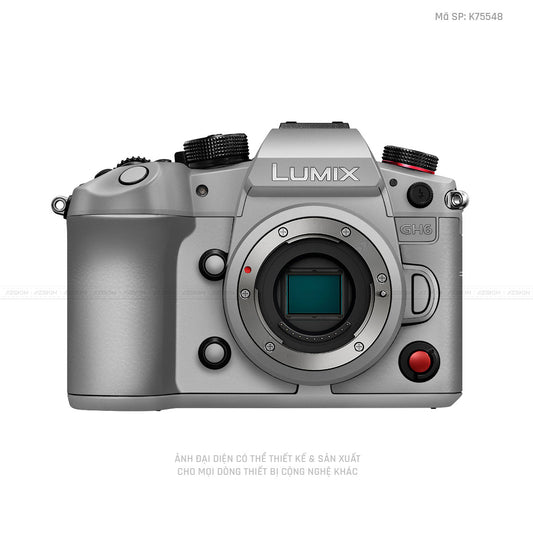 Dán Skin Máy Ảnh Lumix Màu K75548 - BẠC