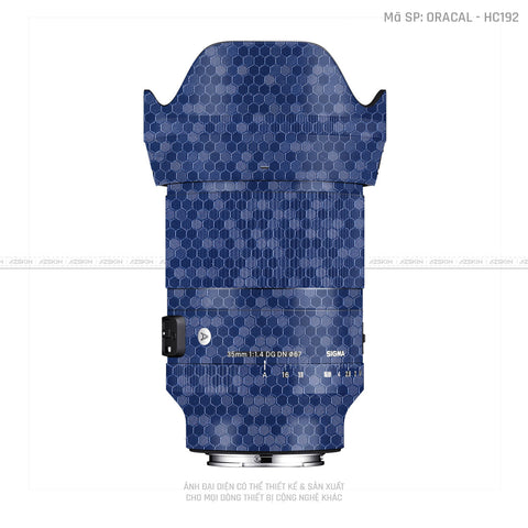 Dán Skin Ống Kính Sigma Vân Tổ Ong Xanh | ORACAL - HC192