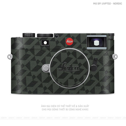 Dán Skin Máy Ảnh Leica Vân Nổi Nordic Xanh | UVPT02