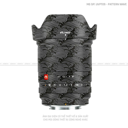 Dán Skin Ống Kính Viltrox Vân Nổi Pattern Wave Xám | UVPT09
