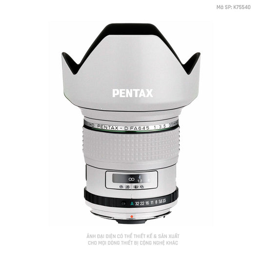 Dán Skin Ống Kính Pentax Đổi Màu Trắng | K75540