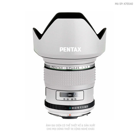 Dán Skin Ống Kính Pentax Đổi Màu Trắng | K75540