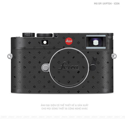 Dán Skin Máy Ảnh Leica Vân Nổi ICon Đen | UVPT04