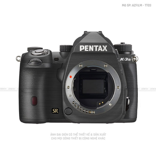 Dán Skin Máy Ảnh Pentax Vân Xước Titan Xám  | AZFILM - TT03