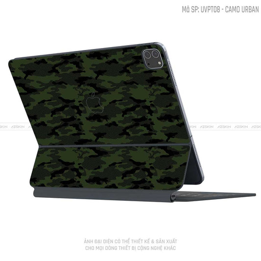 Dán Skin Magic Keyboard Vân Camo Urban Xanh | UVPT08